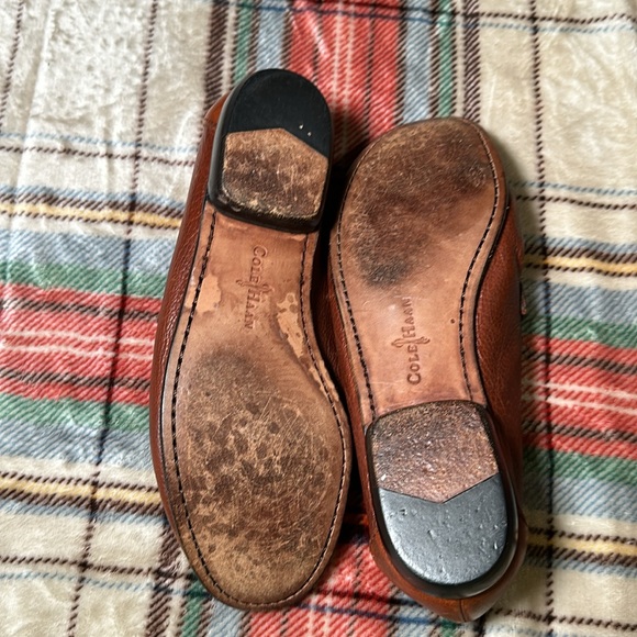 Cole Haan Soft Leather Women’s Loafer Tassel size 6 1/2 B Brown Cognac - Picture 9 of 16
